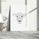 Geometric animals Buffalo, Poster