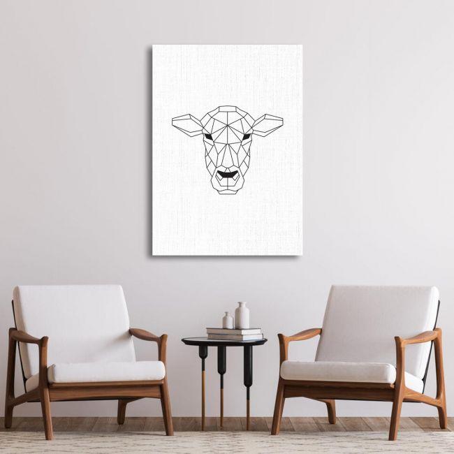 Geometric animals Buffalo, Poster
