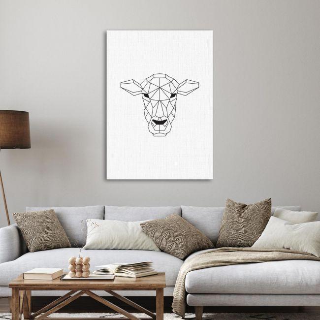 Geometric animals Buffalo, Poster