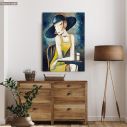 Canvas print Lady in cafe II