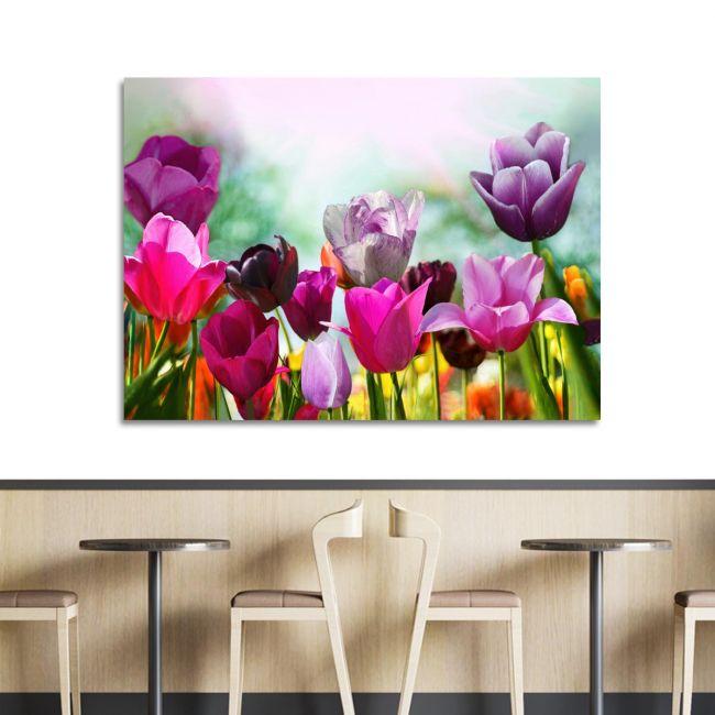 Πίνακας σε καμβά Τουλίπες, Beautiful spring tulips