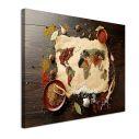 Canvas print Spicy world map
