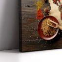 Canvas print Spicy world map