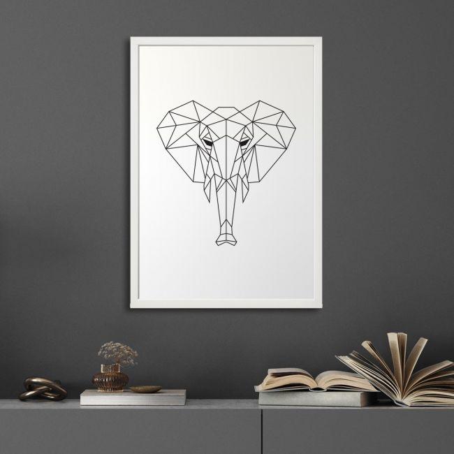 Geometric animals Elephant, αφίσα, κάδρο 