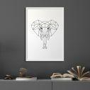 Geometric animals Elephant, αφίσα, κάδρο 