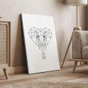 Geometric animals Elephant, Poster