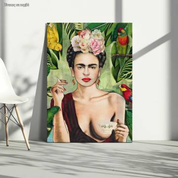 Canvas print Frida collage