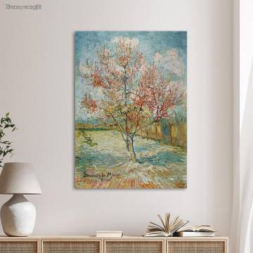 Canvas print Pink peach trees, Vincent van Gogh