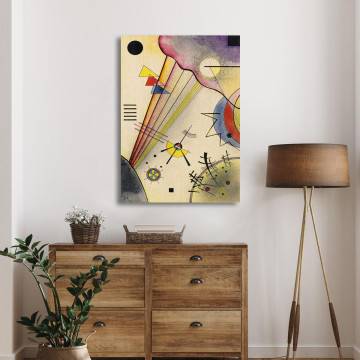 Πίνακας ζωγραφικής Distinct connection Kandinsky W. Καμβάς τελαρωμένος Όψη 1 2