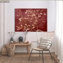 Canvas print Blossoming almond tree (red), Vincent van Gogh