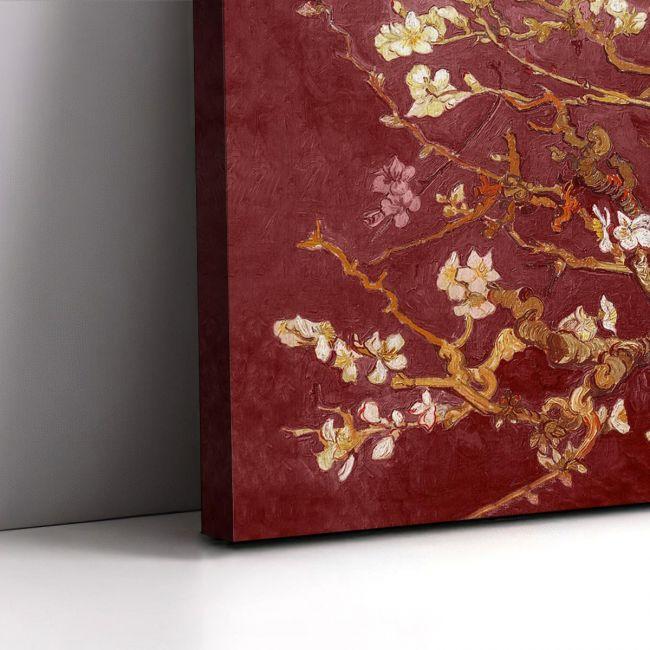 Canvas print Blossoming almond tree (red), Vincent van Gogh