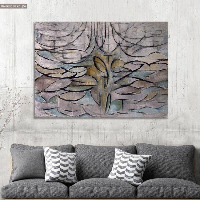 Πίνακας ζωγραφικής Blossoming apple tree, Mondrian Piet