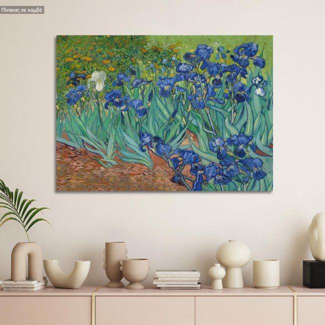 Canvas print Irises, Vincent van Gogh