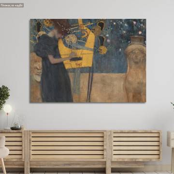 Πίνακας ζωγραφικής Music, Klimt G.