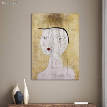 Canvas print Sealed woman, Klee Paul