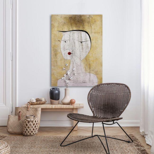 Canvas print Sealed woman, Klee Paul