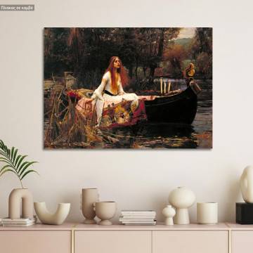 Canvas print The lady of Shalott, Waterhouse J.W.