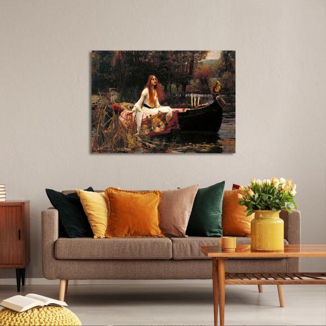 Canvas print The lady of Shalott, Waterhouse J.W.