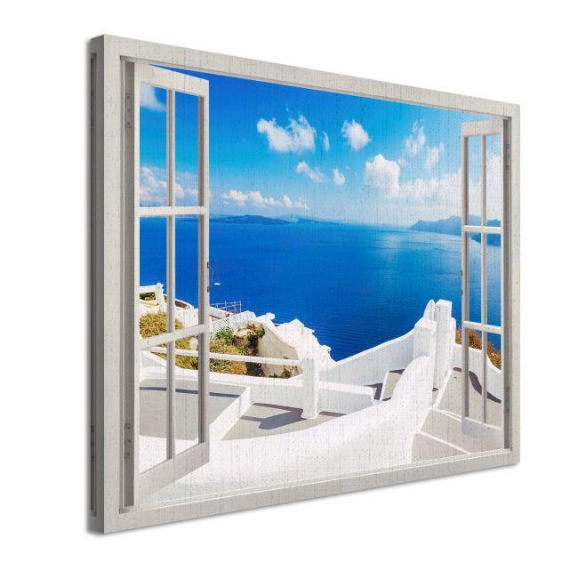Canvas print Window with view