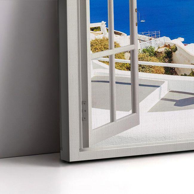 Canvas print Window with view