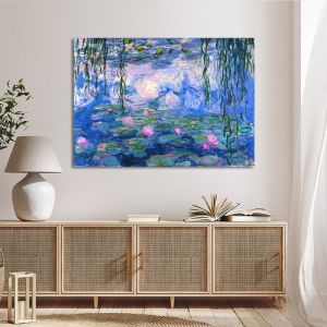 Πίνακας ζωγραφικής Water lilies 1916 art II Monet Καμβάς τελαρωμένος Όψη 1 2
