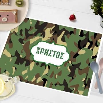 Placemat, Camouflage