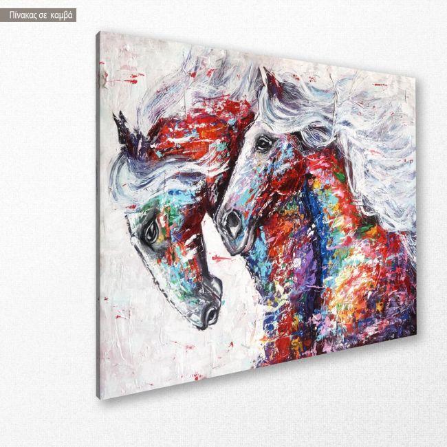 Canvas print, Running horses