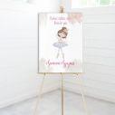Canvas print welcome to my baptism, ballerina