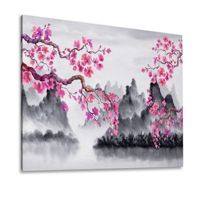 Πίνακας σε καμβά Ανθισμένο τοπίο Ιαπωνία, Spring Japanese scenery