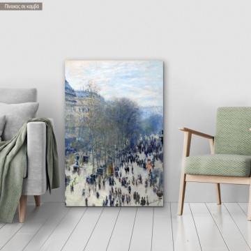 Canvas printBoulevard des Capucines, Monet Claude