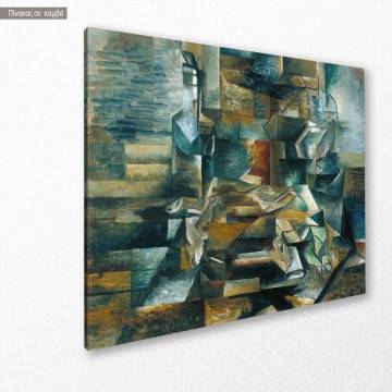 Canvas print Bottle and fishes Braque G. Framed canvas View 1 2