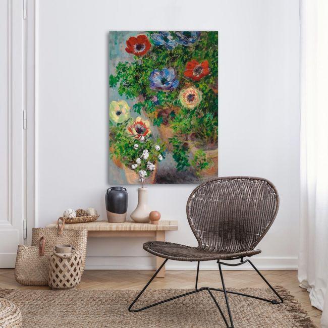 Canvas print Anemonen, Monet Claude