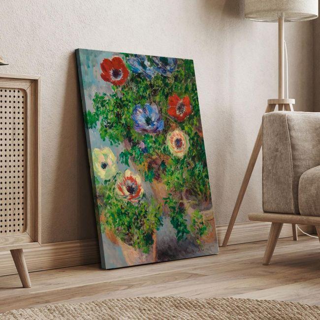 Πίνακας ζωγραφικής Anemonen, Monet Claude