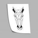 Geometric animals Horse , Poster