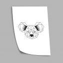Geometric animals Koala, αφίσα, κάδρο