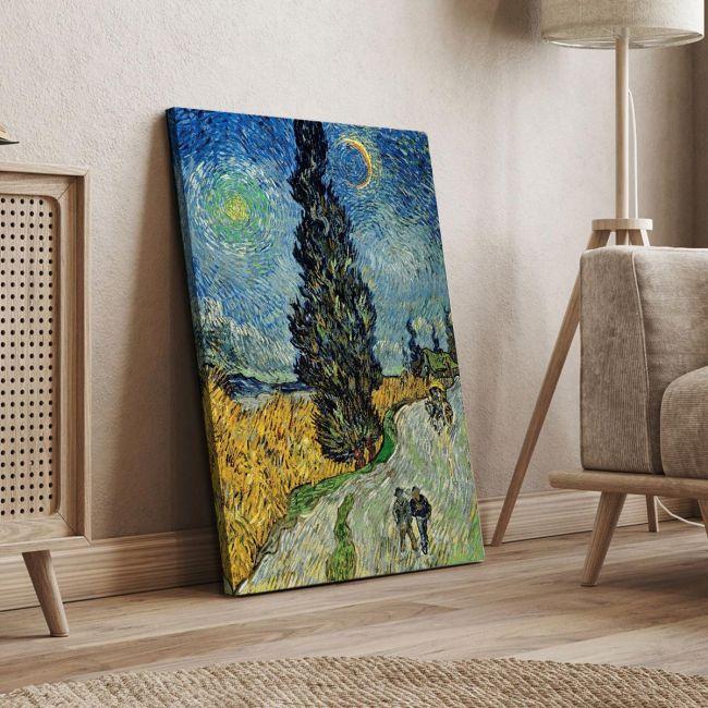 Πίνακας ζωγραφικήςRoad with cypress and star, Vincent van Gogh