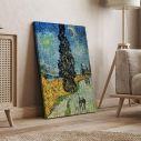 Canvas printRoad with cypress and star, Vincent van Gogh