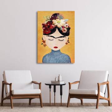 Canvas print Cartoon Frida Framed canvas View 1 2