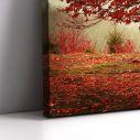Canvas print Red forest