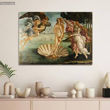 Canvas print The birth of Venus, Botticelli