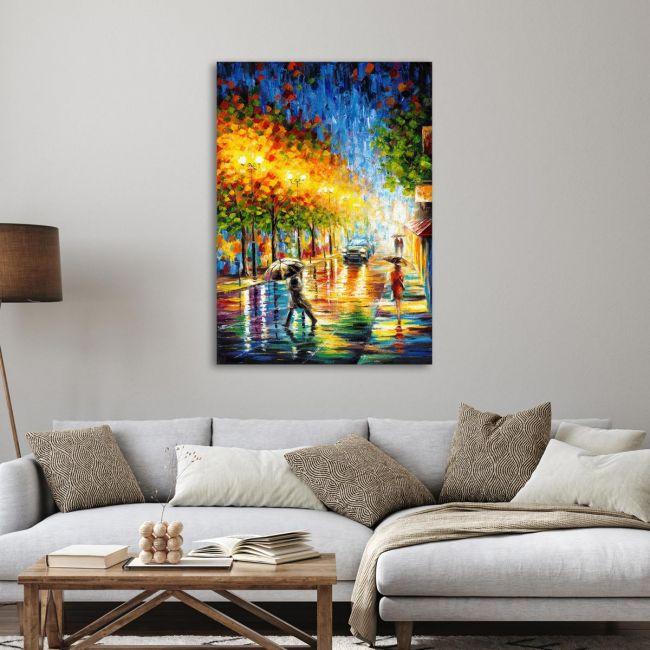 Πίνακας ζωγραφικής City reflections Καμβάς τελαρωμένος
