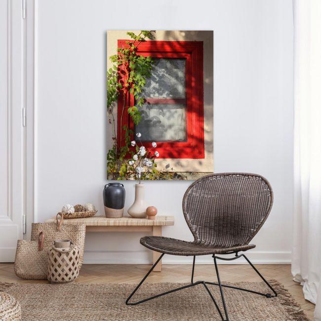 Canvas print Red window