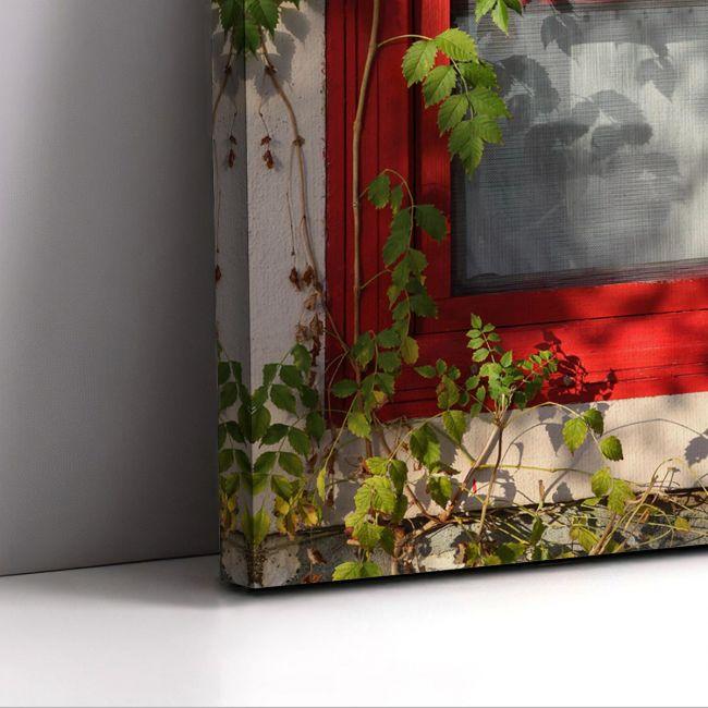 Canvas print Red window
