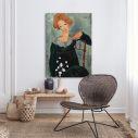 Πίνακας ζωγραφικής Woman with red hair, Modigliani A.