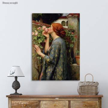Canvas print The soul of the rose, Waterhouse J. W.