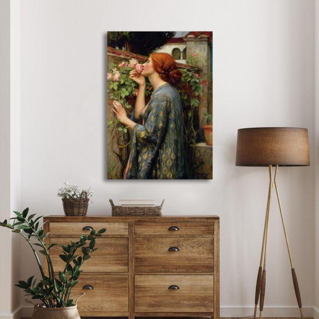 Canvas print The soul of the rose, Waterhouse J. W.