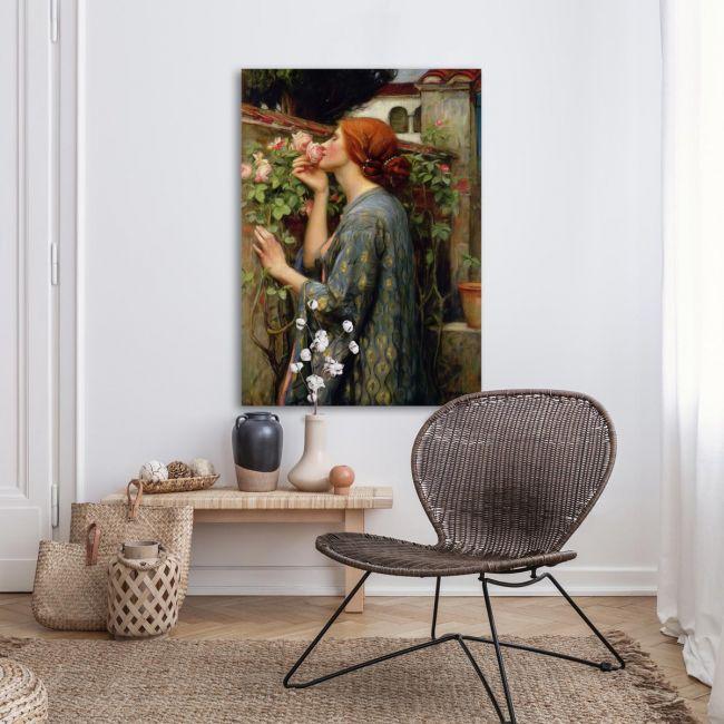 Canvas print The soul of the rose, Waterhouse J. W.