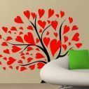 Wall stickers tree, leaves, hearts. Love tree