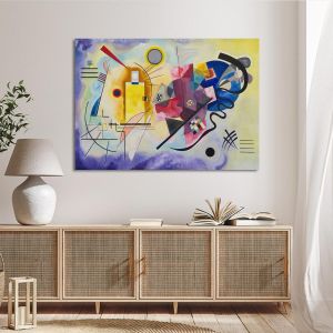 Canvas print Yellow red blue Kandinsky W. Framed canvas View 1 2