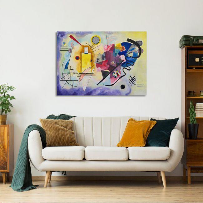 Πίνακας ζωγραφικής Yellow red blue, Kandinsky W. καμβάς 3
